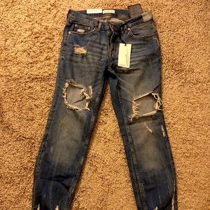NWT Zara Cigarette Ribbed Jeans- Sz 4